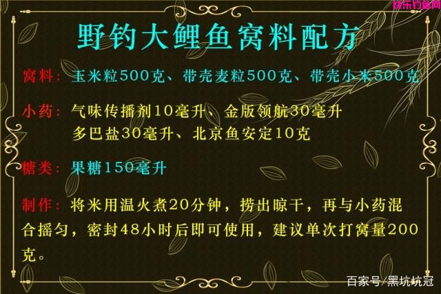 什么饵料钓鲤鱼效果好？黑坑和野外钓鲤鱼有效好用的饵料配方(图4)