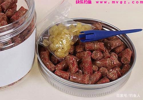 钓草鱼时，五种草料饵的装钩方法(图4)
