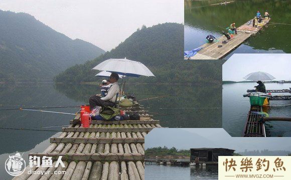 冷水库浮排上用海竿深钓大青鱼技巧(图1)
