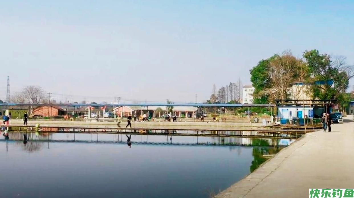 假日在武汉城区这处湖泊野钓，位置偏僻水面广，大板鲫一条接一条(图2)