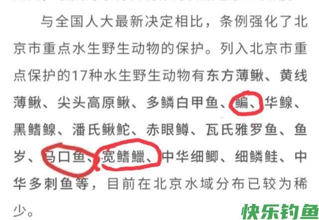 6月1日起，鳊鱼、马口、宽鳍鱲，在北京将被列入重点保护禁食鱼类(图1)